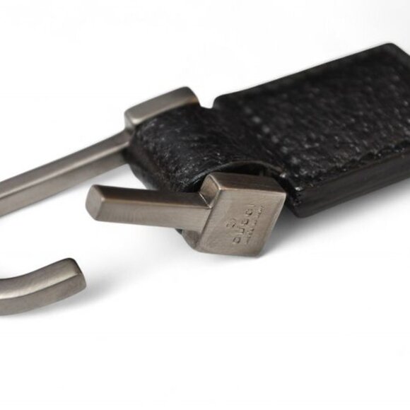 Gucci Outlet Key Case Key Holder 6-stacks Pigskin Sherry Line Black 033 - Picture 9 of 9